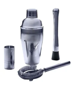 Budget β Salt&Pepper Bond Cocktail Set - 4 Piece - Silver π