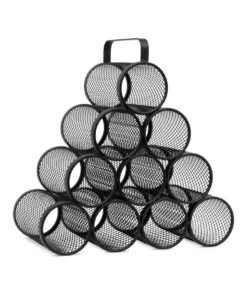 Budget 🌟 Salt&Pepper Bond Pyramid Wine Rack - For 10 Bottles ✨