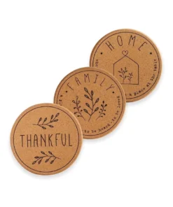 Brand new ๐ฅฐ Life Tree Cork Trivets 3 Pack - 18.5cm - Mixed Design โจ