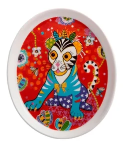 Promo 😉 Maxwell & Williams Donna Sharam Rainbow Jungle Plate 16cm Tiggy & Tiny Gift Boxed ⌛