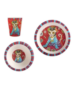 Best deal โญ Maxwell & Williams Donna Sharam Rainbow Jungle Children's Bamboo Tiggy & Tiny 3pc Dinner Set Gift Boxed โค๏ธ
