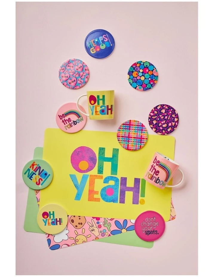 Deals ⭐ Maxwell & Williams Kasey Rainbow Be Kind Ceramic Coaster 10cm Oh Yeah ⭐ 2 Deals ⭐ Maxwell & Williams Kasey Rainbow Be Kind Ceramic Coaster 10cm Oh Yeah ⭐ - Image 2