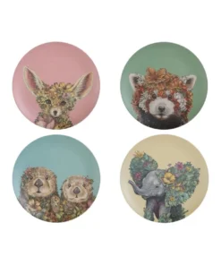 Deals π Maxwell & Williams Marini Ferlazzo Wild Planet Bamboo Plate 20cm Set Of 4 Assorted Boxed β€οΈ
