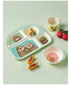 Flash Sale 😉 Maxwell & Williams Marini Ferlazzo Wild Planet Children's Bamboo 3pc Dinner Set Boxed ✔️ -Dining Sales Store 850081780 5 720x928