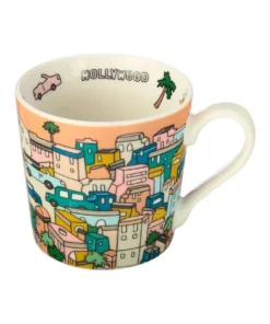 New 😉 Maxwell & Williams Megan McKean Cities Mug 430ML Los Angeles Gift Boxed 😀 -Dining Sales Store 850083400 3 720x928