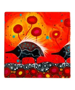Hot Sale 🎉 Maxwell & Williams Melanie Hava Journeys Ceramic Coaster 10cm Echidnas 🎉