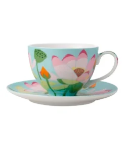 Wholesale π Maxwell & Williams Royal Botanic Gardens Lotus Cup & Saucer 240ML Mint Gift Boxed π₯