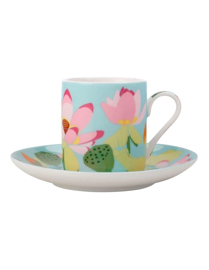 Best Sale ๐ Maxwell & Williams Royal Botanic Gardens Lotus Demi Cup & Saucer 100ML Mint Gift Boxed ๐ 1 Best Sale ๐ Maxwell & Williams Royal Botanic Gardens Lotus Demi Cup & Saucer 100ML Mint Gift Boxed ๐