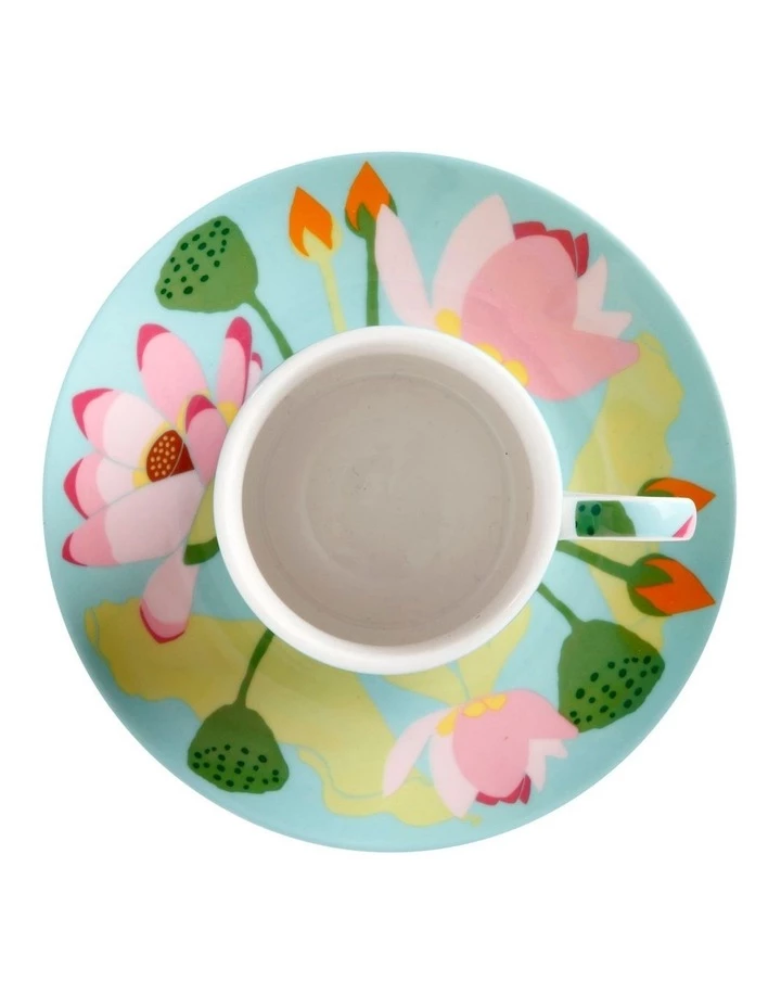 Best Sale ๐ Maxwell & Williams Royal Botanic Gardens Lotus Demi Cup & Saucer 100ML Mint Gift Boxed ๐ 2 Best Sale ๐ Maxwell & Williams Royal Botanic Gardens Lotus Demi Cup & Saucer 100ML Mint Gift Boxed ๐ - Image 2