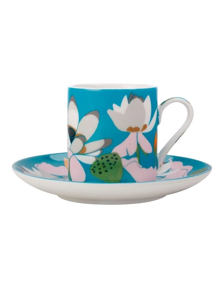 Flash Sale β¨ Maxwell & Williams Royal Botanic Gardens Lotus Demi Cup & Saucer 100ML Aqua Gift Boxed π 1 Flash Sale β¨ Maxwell & Williams Royal Botanic Gardens Lotus Demi Cup & Saucer 100ML Aqua Gift Boxed π