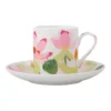 Budget 🌟 Maxwell & Williams Royal Botanic Gardens Lotus Demi Cup & Saucer 100ML White Gift Boxed 🔔