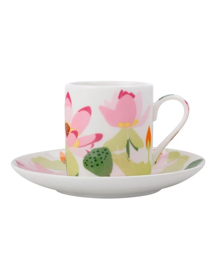 Budget π Maxwell & Williams Royal Botanic Gardens Lotus Demi Cup & Saucer 100ML White Gift Boxed π 1 Budget π Maxwell & Williams Royal Botanic Gardens Lotus Demi Cup & Saucer 100ML White Gift Boxed π