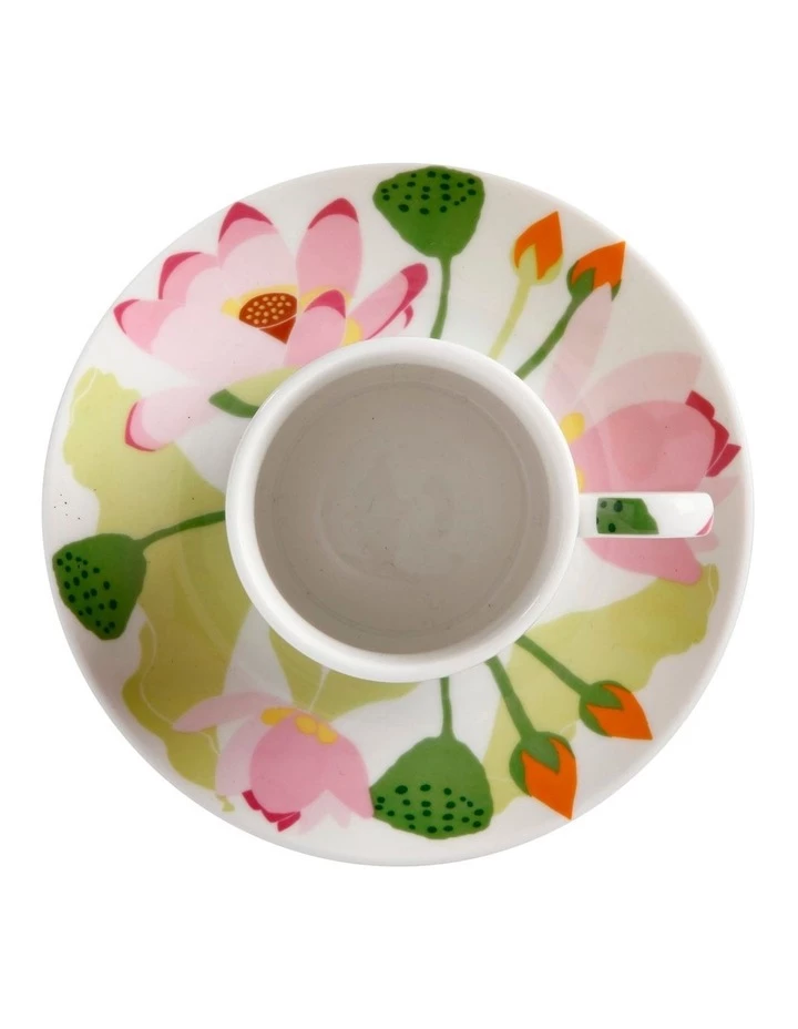 Budget π Maxwell & Williams Royal Botanic Gardens Lotus Demi Cup & Saucer 100ML White Gift Boxed π 2 Budget π Maxwell & Williams Royal Botanic Gardens Lotus Demi Cup & Saucer 100ML White Gift Boxed π - Image 2