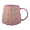 Budget ❤️ Maxwell & Williams Squiggle Mug 420ML Mauve 🥰