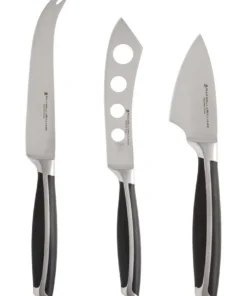 Wholesale ⭐ Maxwell & Williams Stanton Cheese Knife Set 3pc Black Boxed ✨
