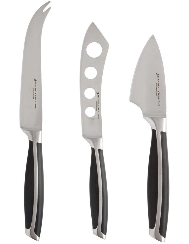 Wholesale ⭐ Maxwell & Williams Stanton Cheese Knife Set 3pc Black Boxed ✨ 1 Wholesale ⭐ Maxwell & Williams Stanton Cheese Knife Set 3pc Black Boxed ✨