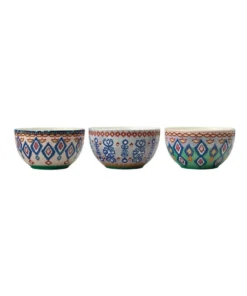 Best deal ❤️ Maxwell & Williams Teas & C's Zanzibar Bowl 12cm Set Of 3 Gift Boxed ⌛