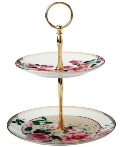 Flash Sale ⭐ Maxwell & Williams Teas & C's Silk Road 2 Tiered Cake Stand White Gift Boxed ⌛