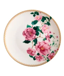 New β Maxwell & Williams Teas & C's Silk Road Coupe Plate 19.5cm White Gift Boxed β€οΈ