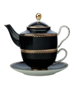 Budget ⭐ Maxwell & Williams Teas & C's Classic Tea For One With Infuser 380ML Black Gift Boxed 😉