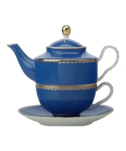 Budget ✔️ Maxwell & Williams Teas & C's Classic Tea for One With Infuser 380ML Blue Gift Boxed ✔️