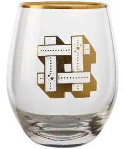 Cheapest 🎁 Maxwell & Williams The Letterettes Stemless Glass 500ML "#" Boxed ✔️