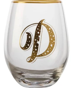 Promo 🔥 Maxwell & Williams The Letterettes Stemless Glass 500ML "D" Boxed 🔔