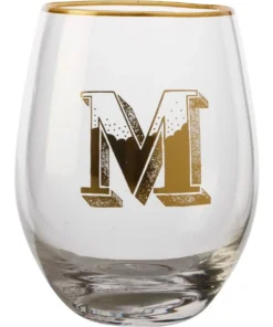 Outlet 👍 Maxwell & Williams The Letterettes Stemless Glass 500ML "M" Boxed ✨