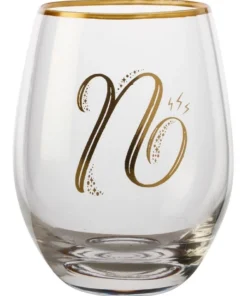 Best Pirce โจ Maxwell & Williams The Letterettes Stemless Glass 500ML "N" Boxed ๐