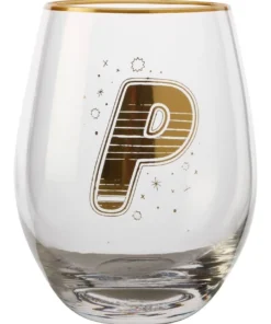 Cheap ✔️ Maxwell & Williams The Letterettes Stemless Glass 500ML "P" Boxed 🌟