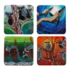 Budget 😉 Maxwell & Williams Melanie Hava Journeys Cork Back Coaster Set Of 4 Assorted Boxed ⌛