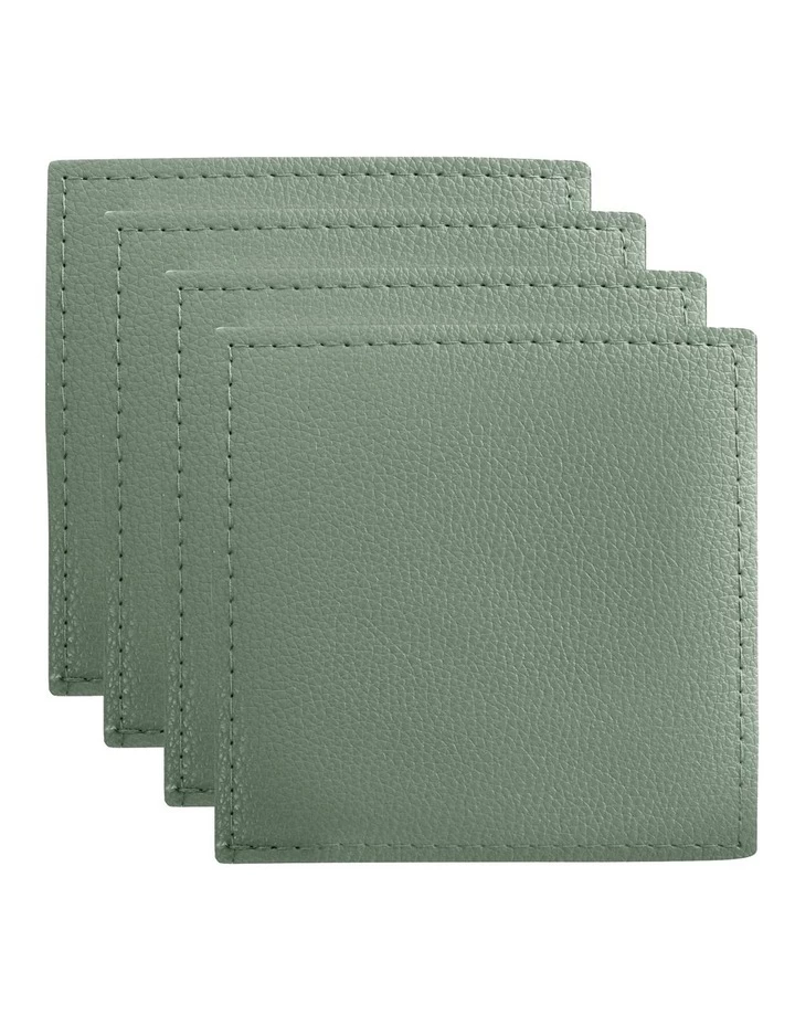 New β€οΈ Maxwell & Williams Table Accents Leather Look Cowhide Coaster Set Of 4 In Sage π 1 New β€οΈ Maxwell & Williams Table Accents Leather Look Cowhide Coaster Set Of 4 In Sage π
