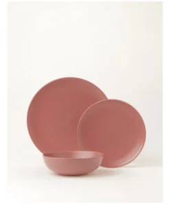 Promo 😀 Vue Desert Bloom 12pc Dinner Set Pink ⌛