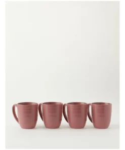 Coupon ✨ Vue Desert Bloom Mug Set of 4 Pink 🛒