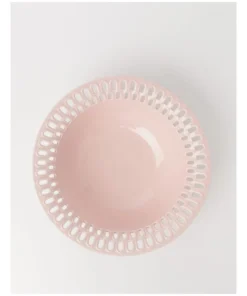 Best reviews of ๐ Heritage Lace Pink Carved Bowl โจ