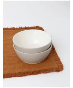 Deals ⭐ Australian House & Garden Fringed Linen Placemat Set of 4 Earth ✨ -Dining Sales Store 864792010 2 720x928