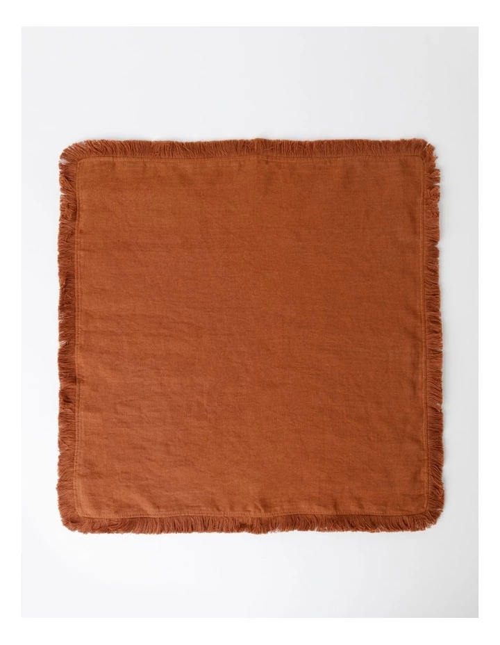 Brand new ๐คฉ Australian House & Garden Fringed Linen Set of 4 Napkin Earth ๐ 2 Brand new ๐คฉ Australian House & Garden Fringed Linen Set of 4 Napkin Earth ๐ - Image 2