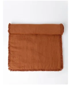 Best Sale ๐คฉ Australian House & Garden Fringed Linen Table Runner Earth โญ