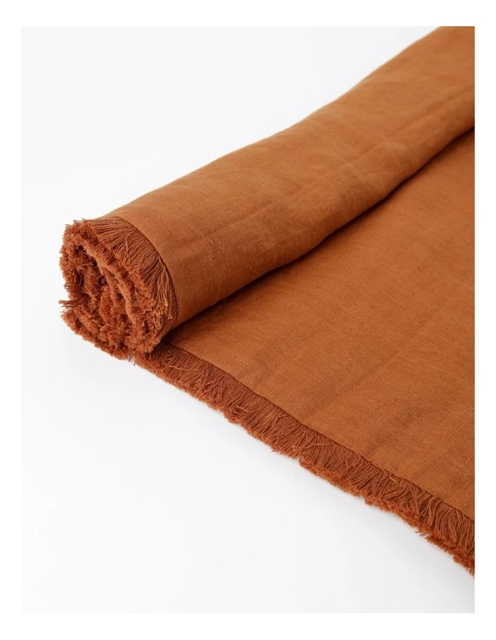 Best Sale π€© Australian House & Garden Fringed Linen Table Runner Earth β 2 Best Sale π€© Australian House & Garden Fringed Linen Table Runner Earth β - Image 2