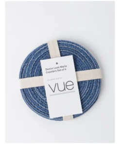 Wholesale ❤️ Vue Denim Look Marle Coaster 4pk in Blue ✔️ 5 Wholesale ❤️ Vue Denim Look Marle Coaster 4pk in Blue ✔️ -Dining Sales Store 865772200 3 720x928