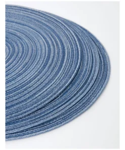 Cheap ⌛ Vue Denim Look Marle Placemat 4pk in Blue 👍 -Dining Sales Store 865772380 3 720x928