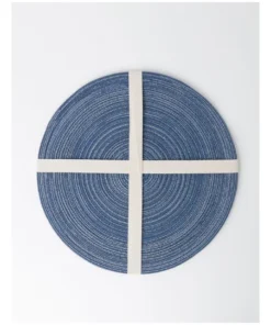 Cheap ⌛ Vue Denim Look Marle Placemat 4pk in Blue 👍 -Dining Sales Store 865772380 4 720x928