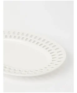 Best reviews of 🔥 Heritage Lace Carved 30.5cm Oval Platter in White ⭐ -Dining Sales Store 866024830 3 720x928