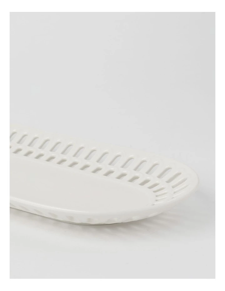 Wholesale βοΈ Heritage Lace Carved 42.9cm Small Rectangular Platter in White π 3 Wholesale βοΈ Heritage Lace Carved 42.9cm Small Rectangular Platter in White π - Image 3