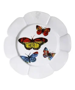 Top 10 ✔️ Robert Gordon X Bromley Butterfly Round Platter White ❤️