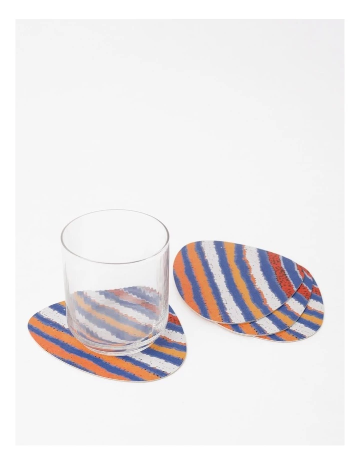 Budget π― Warlukurlangu Artists x Vue Coaster Set of 4 Pirlarla Jukurrpa (Dogwood Tree Bean Dreaming) by Liddy Napanangka Walker π 2 Budget π― Warlukurlangu Artists x Vue Coaster Set of 4 Pirlarla Jukurrpa (Dogwood Tree Bean Dreaming) by Liddy Napanangka Walker π - Image 2