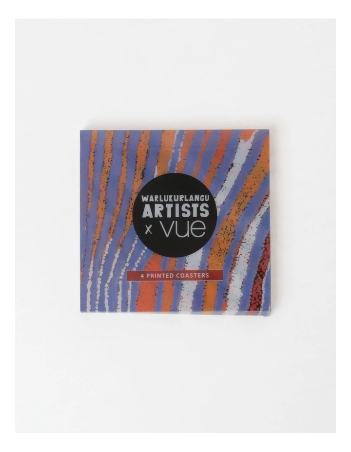 Budget π― Warlukurlangu Artists x Vue Coaster Set of 4 Pirlarla Jukurrpa (Dogwood Tree Bean Dreaming) by Liddy Napanangka Walker π 3 Budget π― Warlukurlangu Artists x Vue Coaster Set of 4 Pirlarla Jukurrpa (Dogwood Tree Bean Dreaming) by Liddy Napanangka Walker π - Image 3