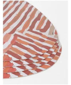 Budget 👏 Warlukurlangu Artists x Vue Placemat Set of 4 Mina Mina Jukurrpa (Mina Mina Dreaming) by Helen Nungarrayi Reed 🔥 -Dining Sales Store 866681020 3 720x928