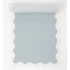 Cheapest 😉 Heritage Florence Scalloped Edge Table Runner in Duck Egg Blue ✔️