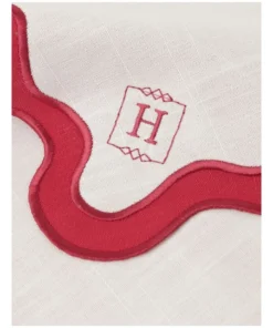Brand new ❤️ Heritage Florence Scalloped Edge Table Runner in Red and White 🥰 -Dining Sales Store 866999440 3 720x928